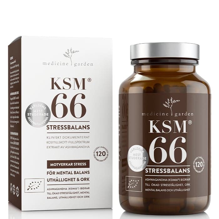 MedicineGarden KSM66 Ashwagandha EKO, 120 kapsler
