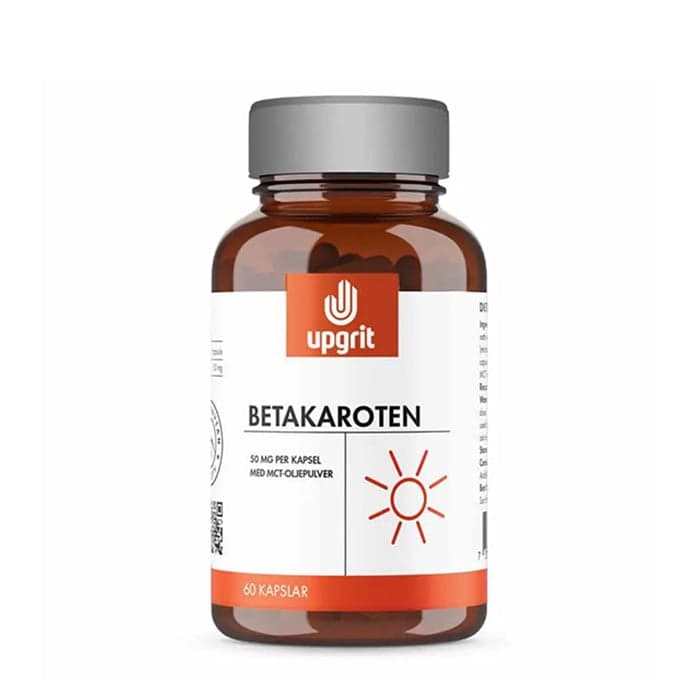 Upgrit Betakaroten 50 mg, 60 kapsler