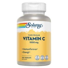 Solaray Vitamin C 1000 mg, 100 kapsler