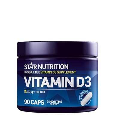 Star Nutrition Vitamin D3 90 kapsler