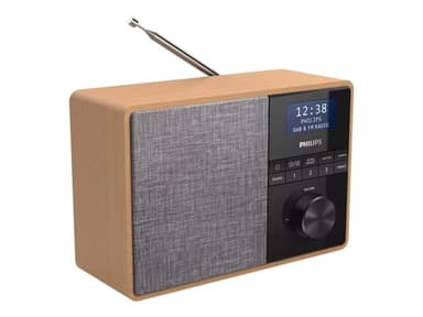 Philips TAR5505 - Bærbar DAB-radio - 5 watt - lett tre