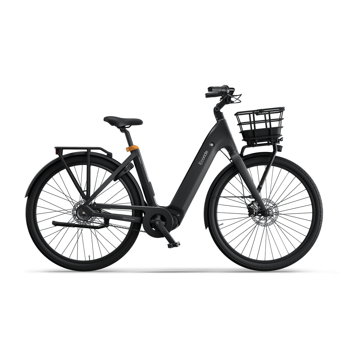 Ecoride Ambassador-4-Midmotor-Belt-Disc-Black-Medium