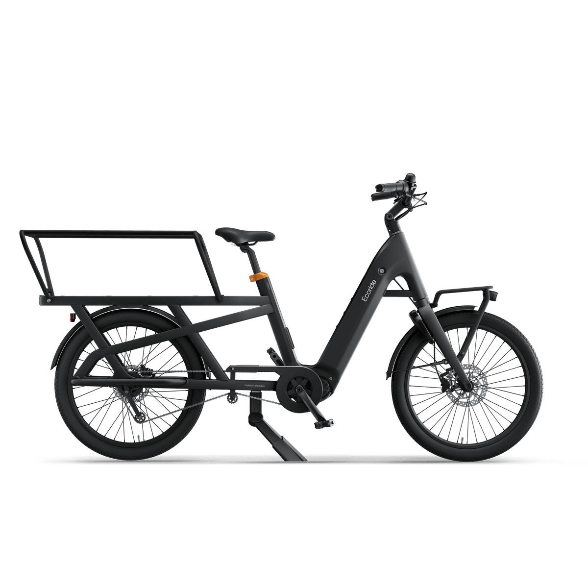 Ecoride Loader 812 Lastesykkel | Midtmotor | Skivebremser - Svart, One-size (M/L)