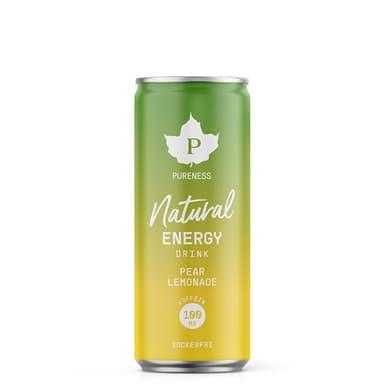 Pureness Natural Energy Drink Pear Lemonade 330 ml