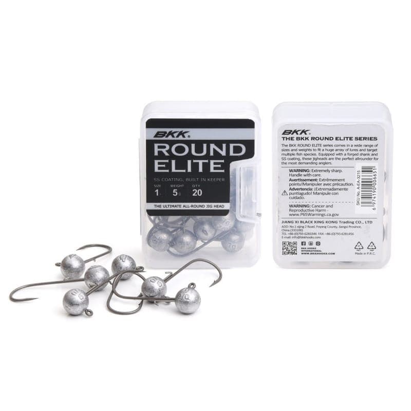 BKK Round Elite Jig Head 5g - 2/0# 20-pakning