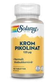 Solaray Krom Pikolinat 100 tabletter