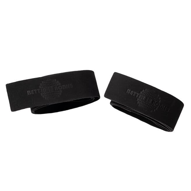 Better Bodies Gear Leather Lift Straps, Black