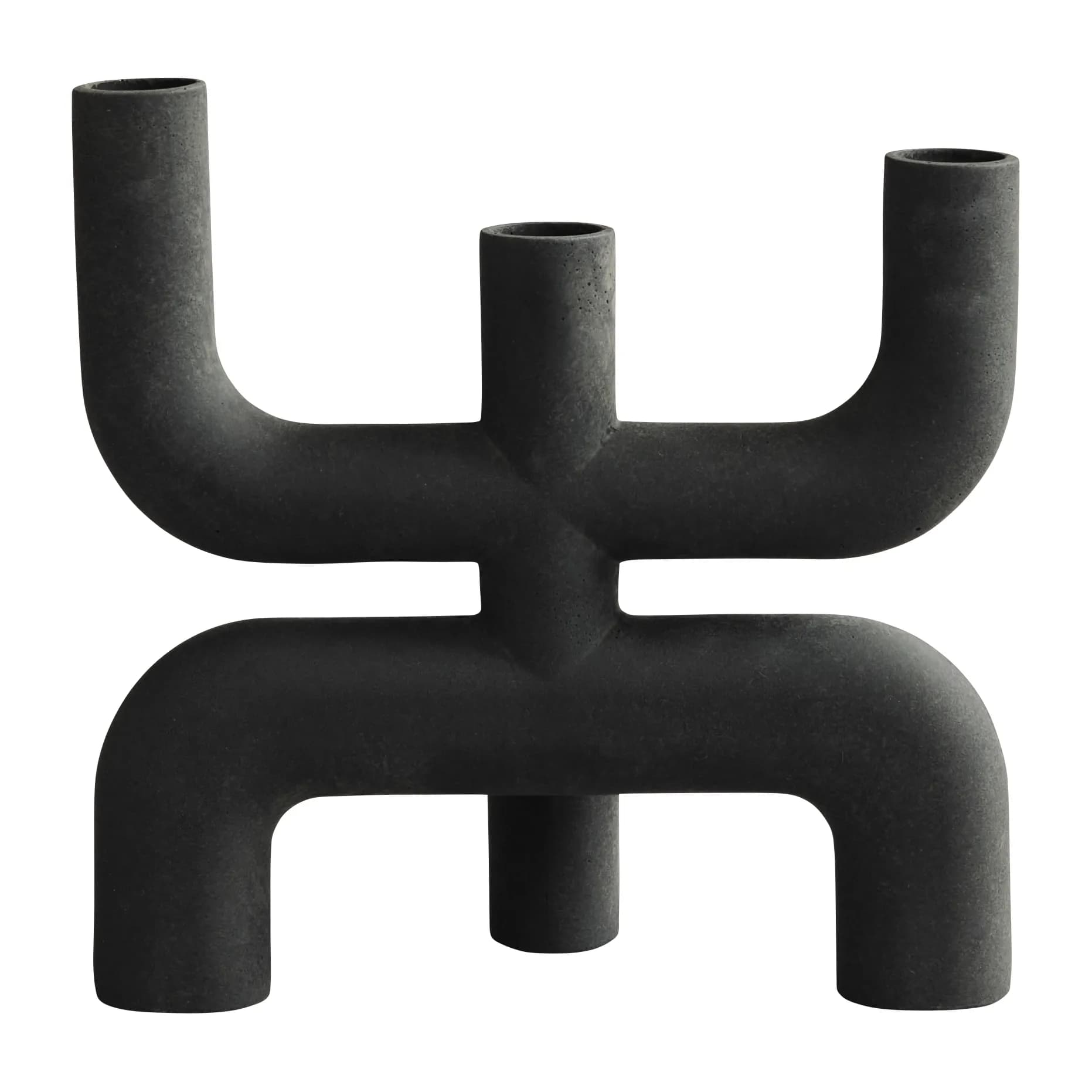 101 Copenhagen Cobra lysestake 25 x 25 cm Black