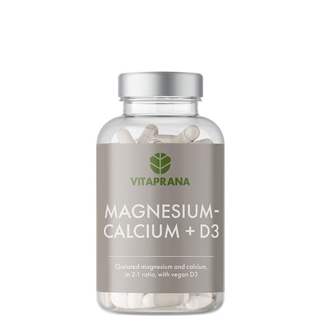Vitaprana Magnesium Kalcium + D3 100 kapsler