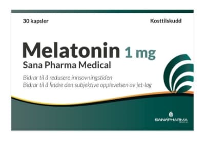 Sana Pharma Medical Melatonin 1 mg, 30 kapsler