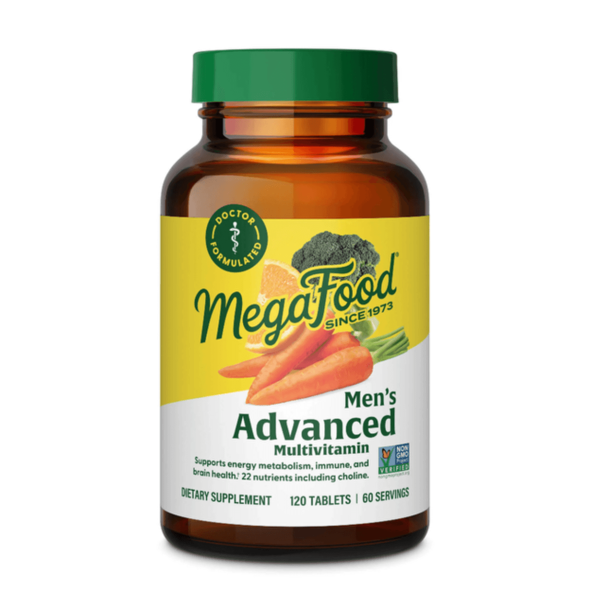 MegaFood Men's Advanced Multivitamin 120 tabletter