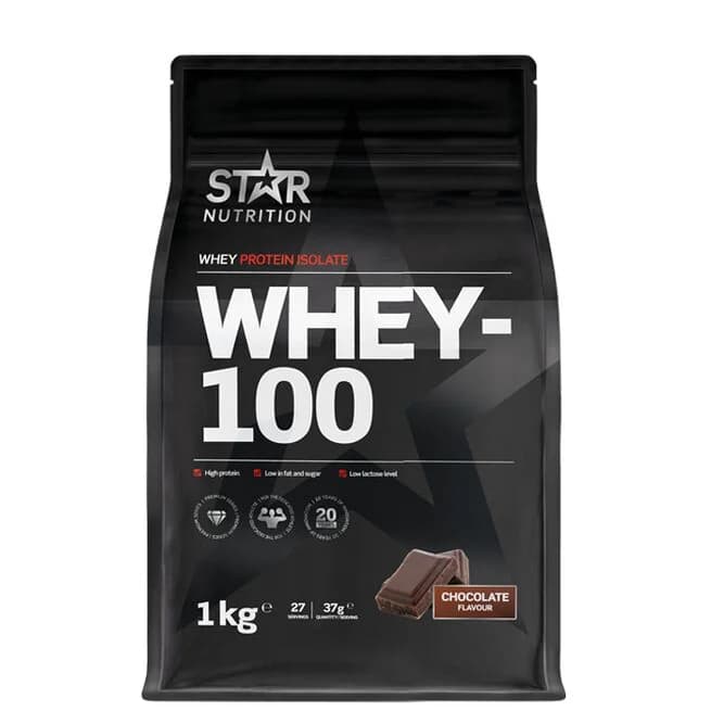 Star Nutrition Whey-100 Myseprotein, 1 kg