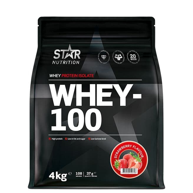 Star Nutrition Whey-100 Myseprotein 4 kg