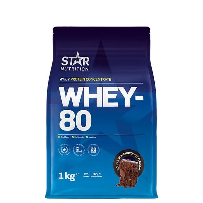 Star Nutrition Whey-80 Myseprotein 1 kg