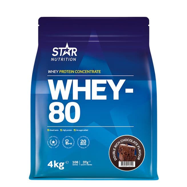 Star Nutrition Whey-80 Myseprotein 4 kg