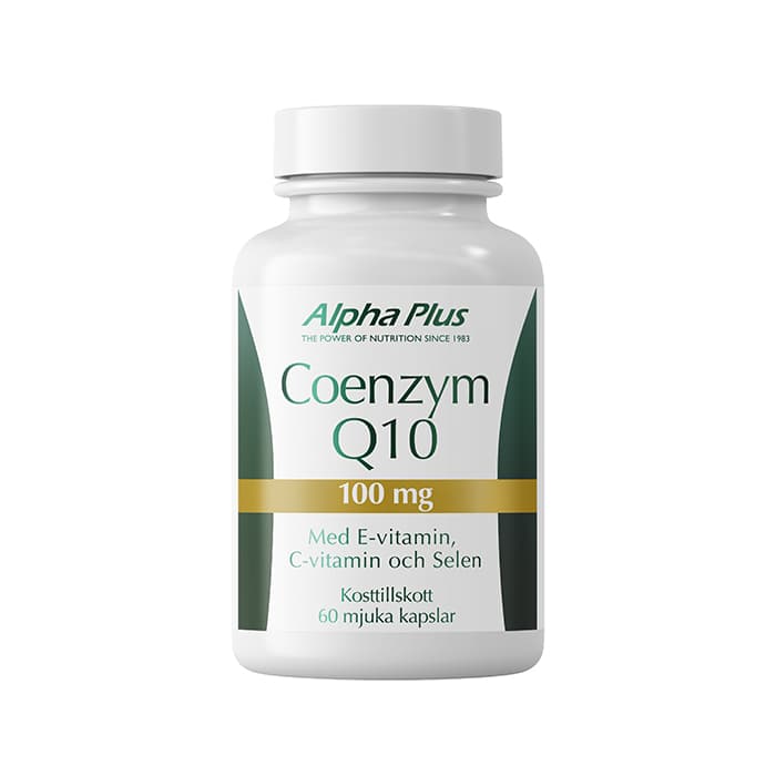 Alpha Plus Coenzym Q10 100 mg, 60 myke kapsler