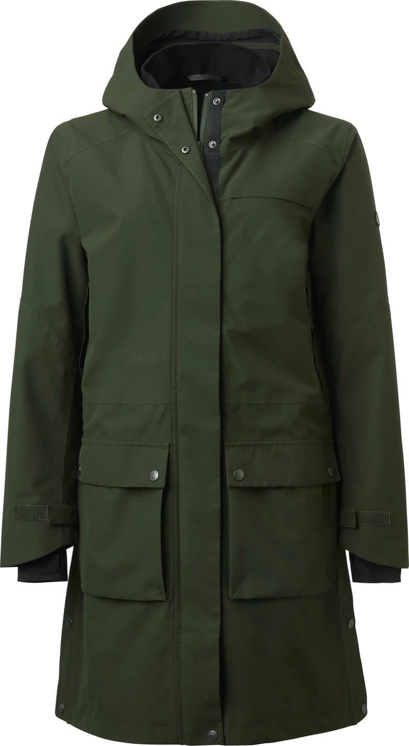 Chevalier Women's Fractus Chevalite Rain Coat Tobacco Green