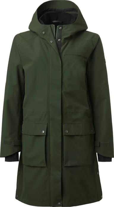 Chevalier Women's Fractus Chevalite Rain Coat Tobacco Green