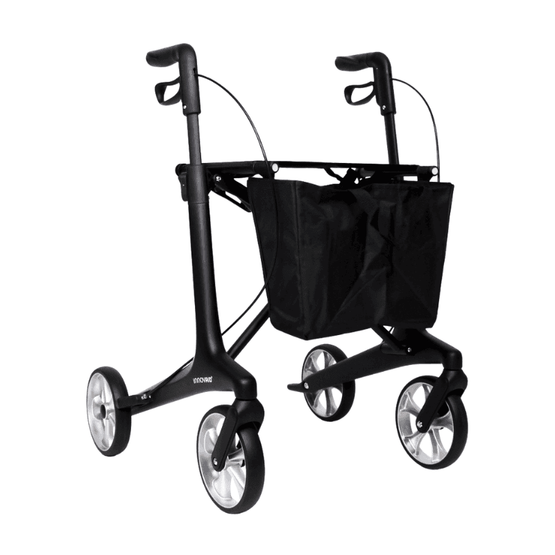 InnovAid Oscar carbon rullator - SortUtendørs rollatorer