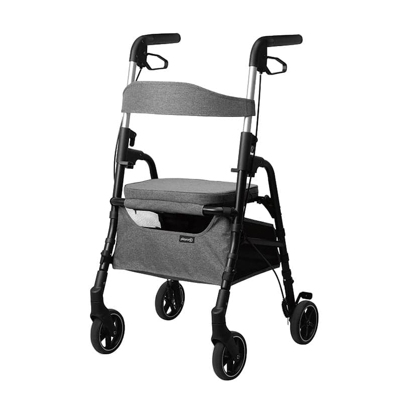Playmarket W4 rollator / shoppingvogn - GråUtendørs rollatorer