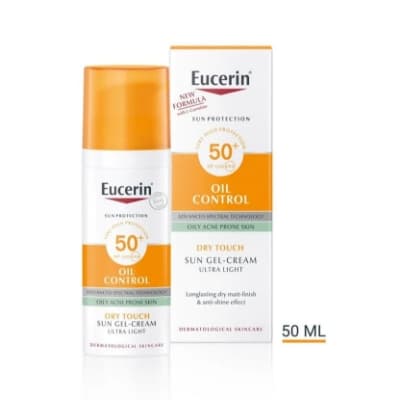 Eucerin Oil Control Sun Gel‑Cream SPF50+ 50 ml – Mattende solkrem