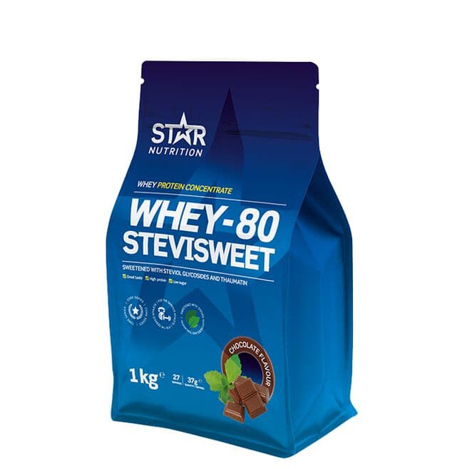 Star Nutrition Whey-80 SteviSweet Myseprotein 1 kg