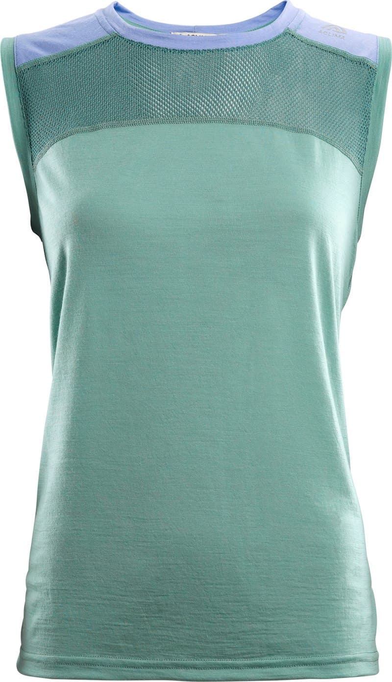 Aclima Women's LightWool Sports Singlet Oil Blue/Purple Impression/North Atlantic
