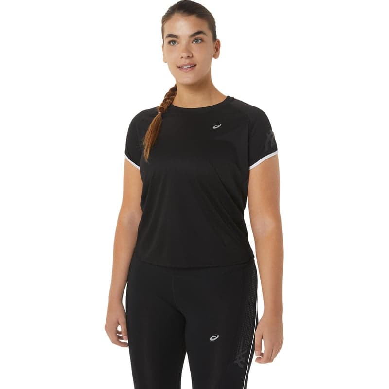 Asics Women's Icon Short Sleeve Top Performance Black