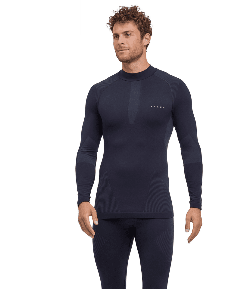 Falke Men's Long Sleeve Shirt Warm Black