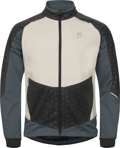 Hellner Hellner Men's Sårjås XC Ski Jacket Stormy Weather/Asphalt/Off White