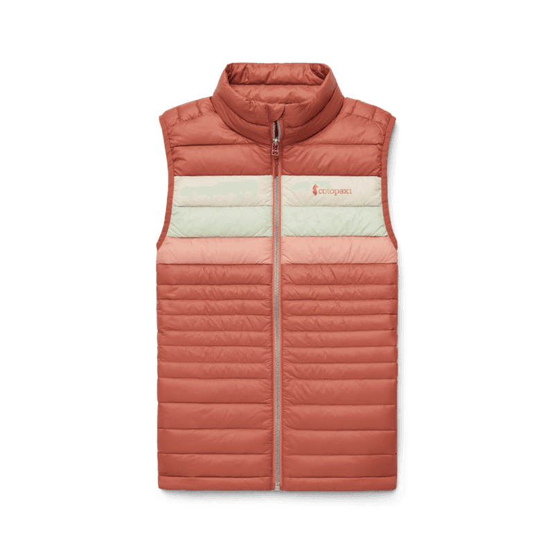 Cotopaxi Women's Fuego Down Vest Faded Brick Stripes