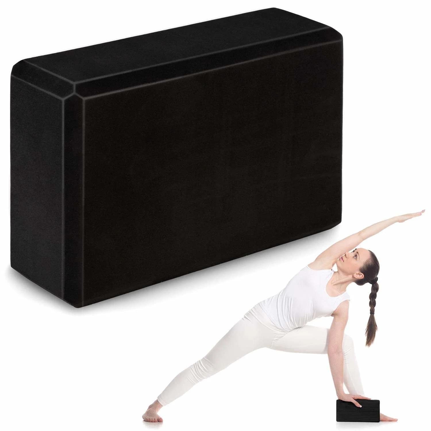 B2X Svart yogablokk i skum, NS-962