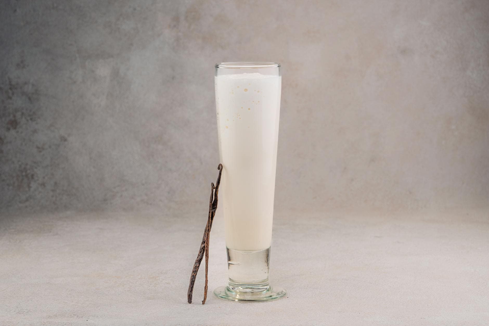 Vanilje-shake i et glass