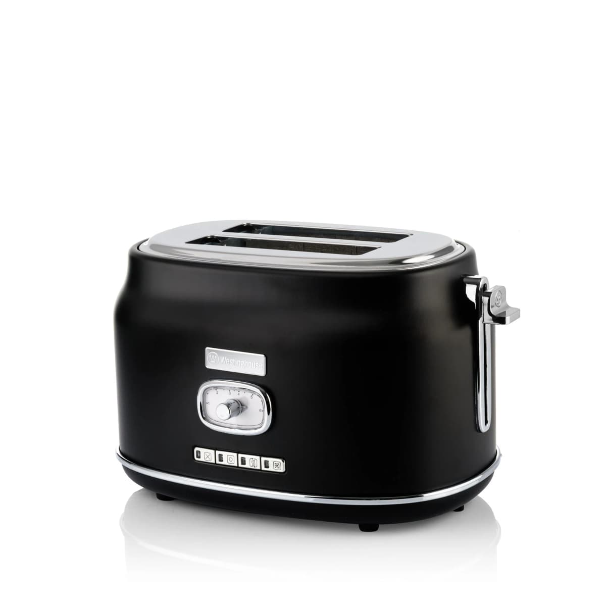Westinghouse Retro Brødrister - 2 skiver - Svart