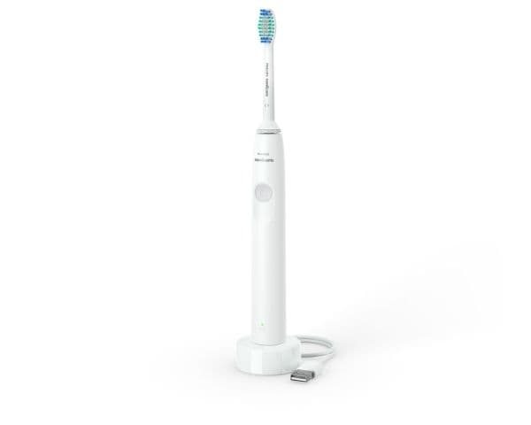 Philips Sonicare 1100 series 1100 Series HX3641/02 Sonic elektrisk tannbørste, Voksen, Sonik tannbørste, Daglig stell, Grå, Hvit, 2 min, Batteri