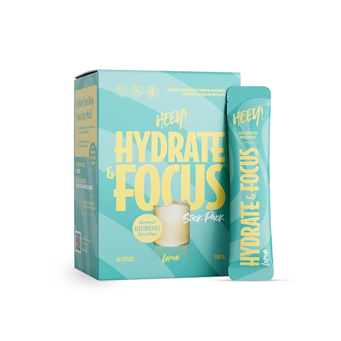 Heey! Hydrate & Focus Elektrolytter 30 st stick pack