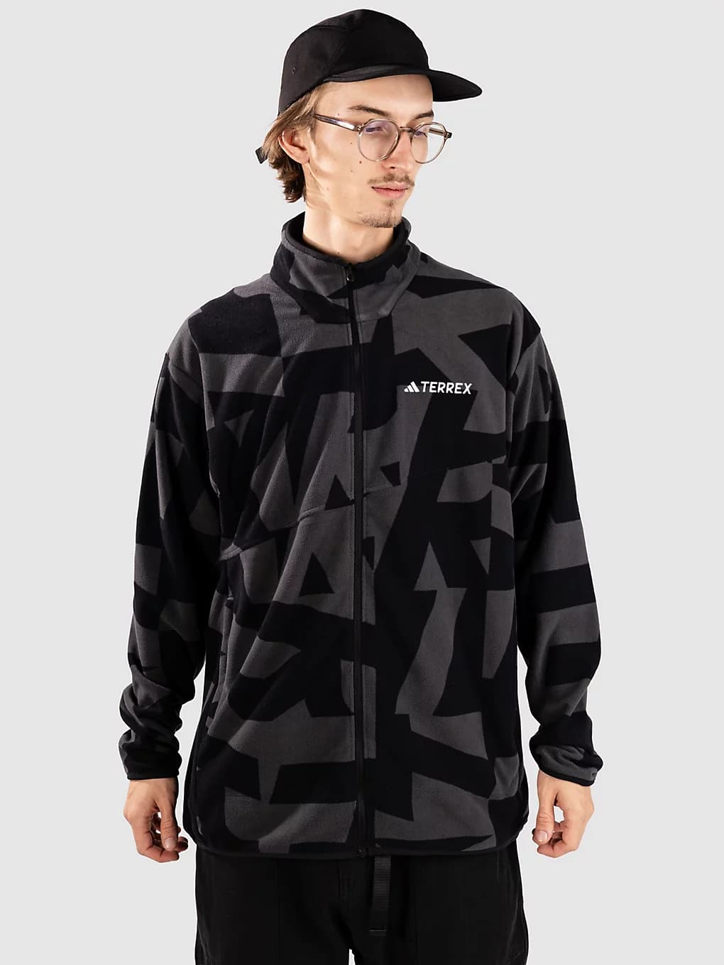 adidas Terrex Mt Aop Fleecejakke svart