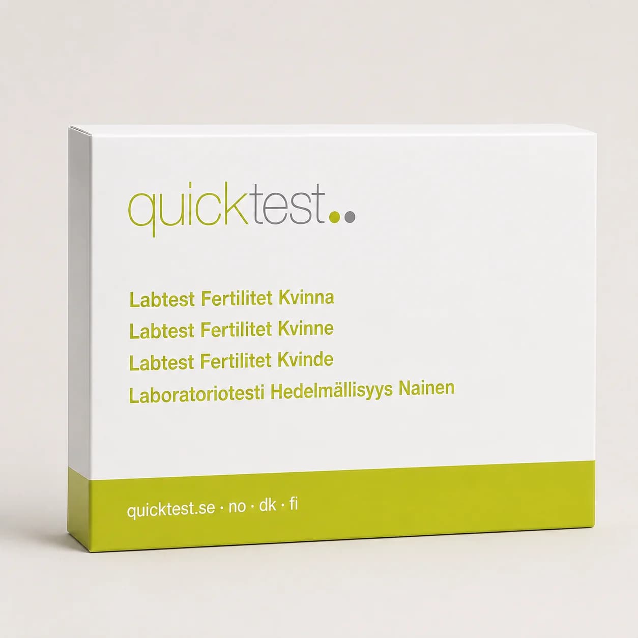 Quicktest Komplett fertilitetstest - prøvetaking hjemme