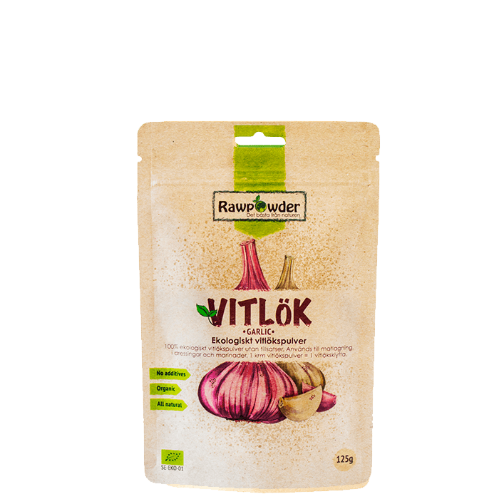 Rawpowder Økologisk Hvitløkspulver 125 g
