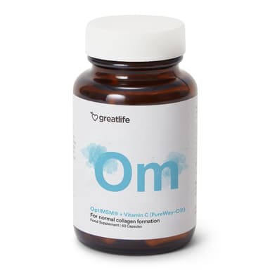 Greatlife OptiMSM® + Vitamin C (PureWay-C®) 60 kapsler