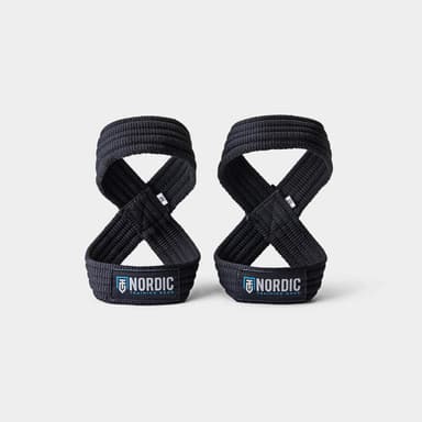 Nordic Training Gear Figure 8 Lifting Straps - S / Sort