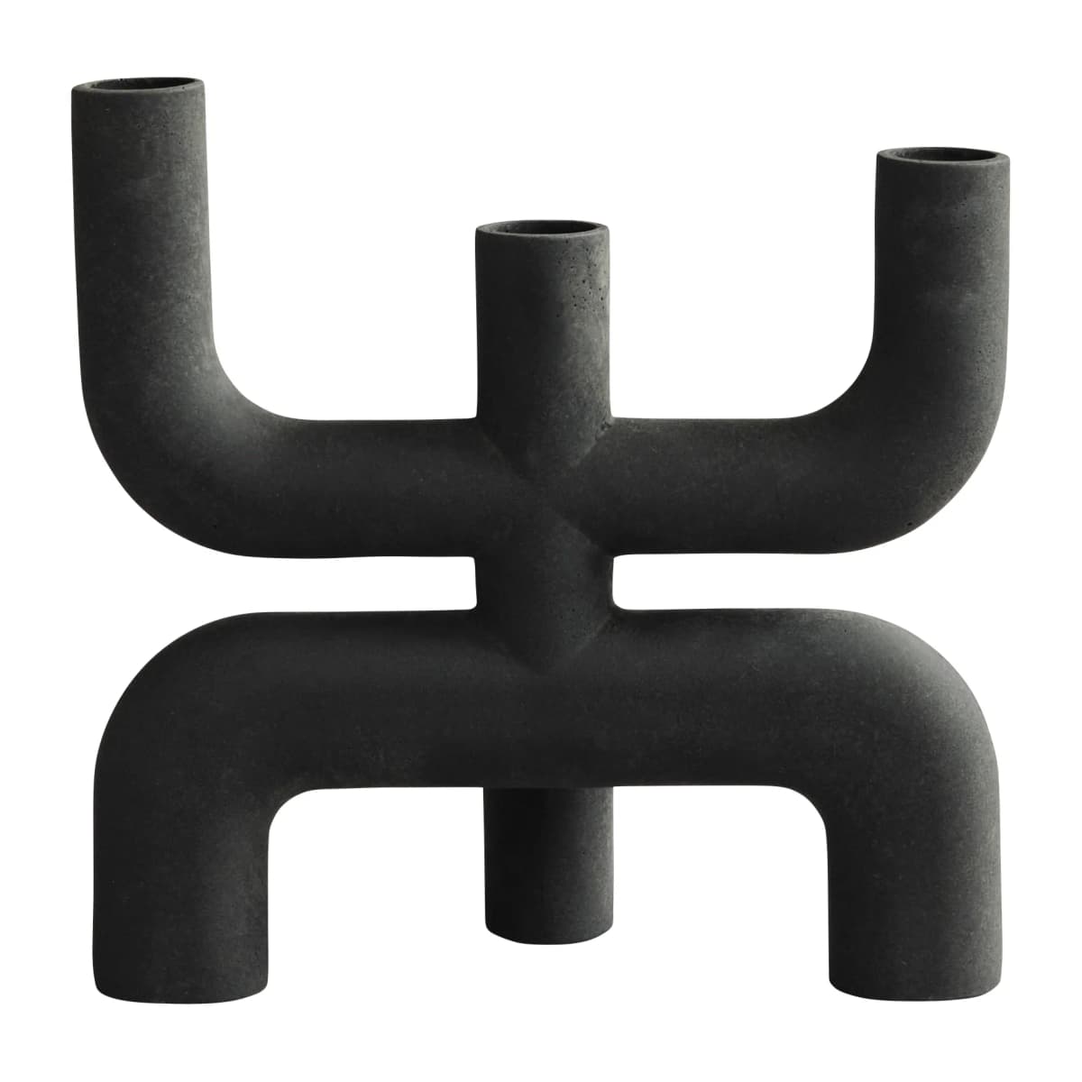 101 Copenhagen Cobra lysestake 25 x 25 cm Black