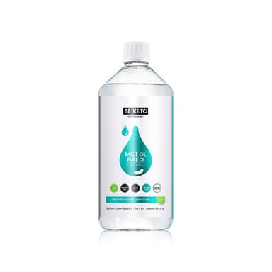 BeKeto KETO Organic MCT Oil Liquid C8, 1000 ml
