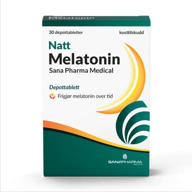 Sana Pharma Melatonin Natt 1 mg depottablett