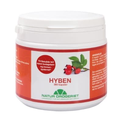 Natur Drogeriet Nypepulver Hyben Total, 360 kapsler