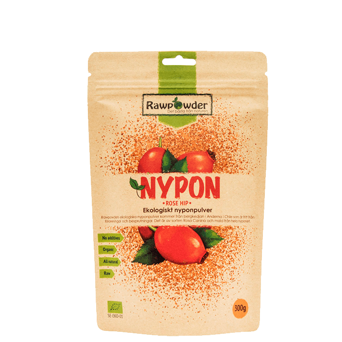 Rawpowder Økologisk Rosehip Pulver 300 g