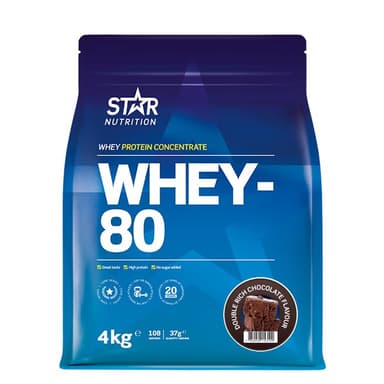 Star Nutrition Whey-80 Myseprotein 4 kg