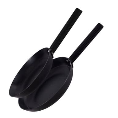 Vargen & Thor - Aska DUO støpejernspanne sett 2 deler 24+28 cm svart