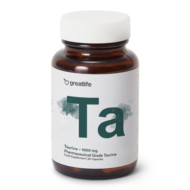 Greatlife Taurin – 1000 mg 60 kapsler