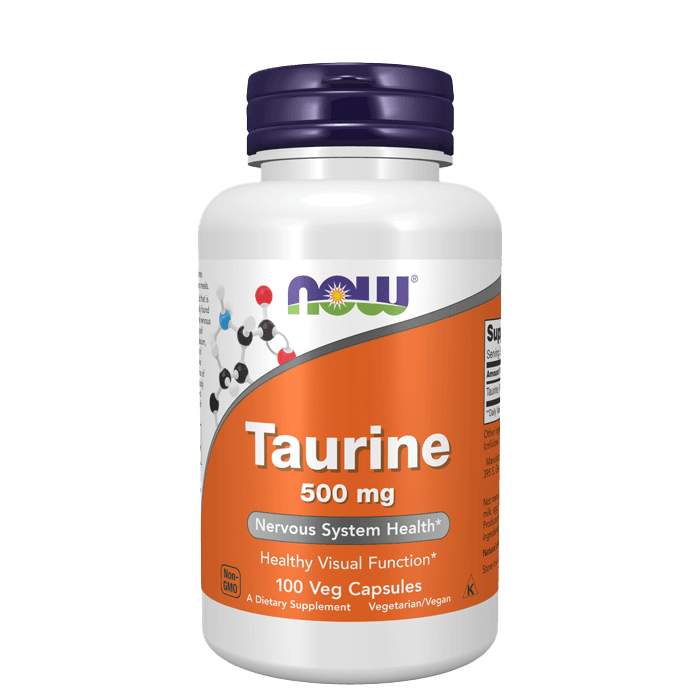 Now Foods Taurin 500 mg 100 kapsler